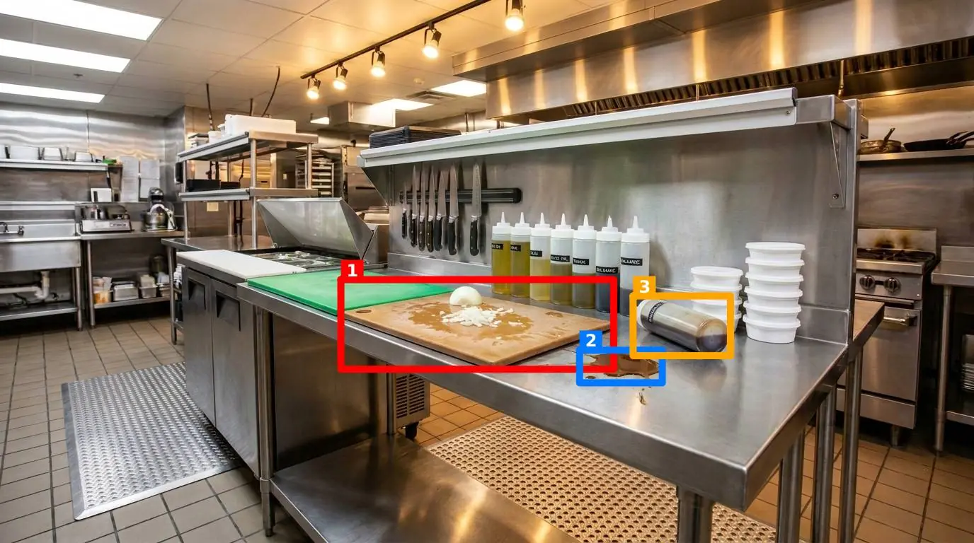 AI-анализ: Кухня ресторана